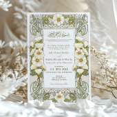 Calla Lily Moslim Bruiloft Art Nouveau Mucha Kaart