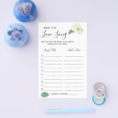 Calla Lily Naam dat liedje douche spel kaart (Enkel)