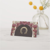 Calla Lily Name Wedding Table Art Nouveau Plaatskaartje (Achterkant)