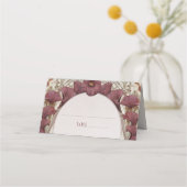 Calla Lily Name Wedding Table Art Nouveau Plaatskaartje (Voorkant)