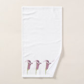 Calla Lily Nightlife Illustratin Pattern Bad Handdoek (Handdoek)