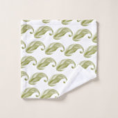Calla Lily Nightlife Illustratin Pattern Bad Handdoek (Wasdoekje)