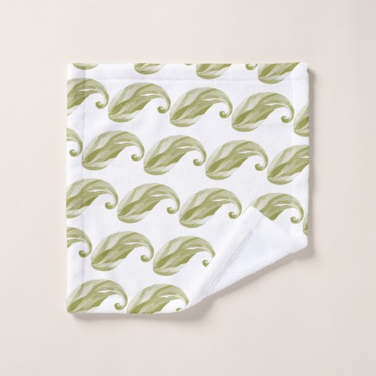 Calla Lily Nightlife Illustratin Pattern Bad Handdoek (Wasdoekje)