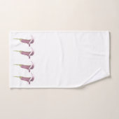 Calla Lily Nightlife Illustratin Pattern Bad Handdoek (Handdoek)