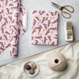 Calla Lily Nightlife Illustratin Pattern Cadeaupapier