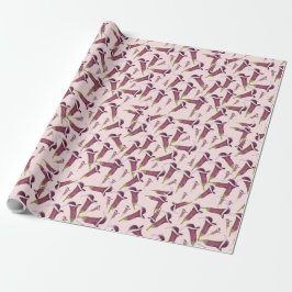 Calla Lily Nightlife Illustratin Pattern Cadeaupapier