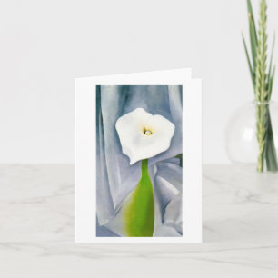 Calla Lily on Grey beroemd gemaakt door Georgia O' Kaart
