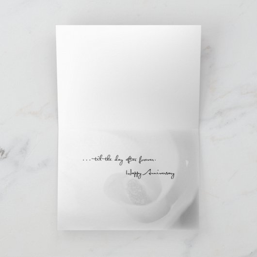 Calla Lily Ons Jubileum Kaart (Binnen)