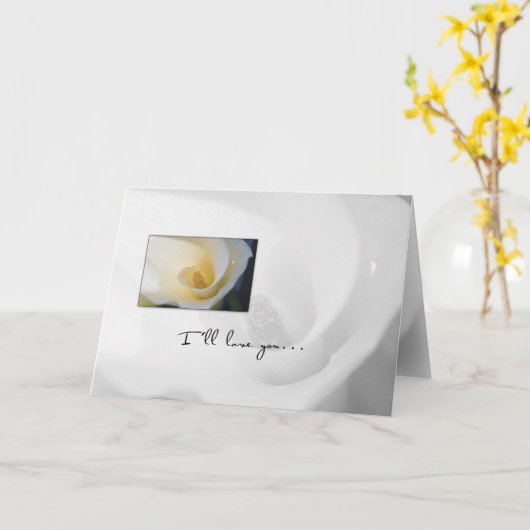 Calla Lily Ons Jubileum Kaart (Gele Bloem)