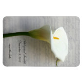 Calla Lily op handschrift flexibele magneet (Horizontaal)