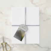 Calla lily op oud manuscript cadeaulabel (Met Touw)