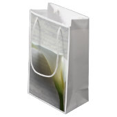 Calla lily op oud manuscript klein cadeauzakje (Achterkant Gekanteld)