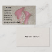 Calla Lily Pearls Visitekaartje (Voorkant / Achterkant)