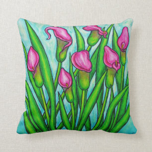 Calla Lily Polyester Sierkussen 16 x 16 inch