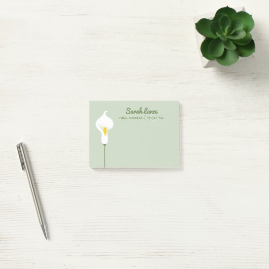 Calla Lily Post-it® Notes (Kantoor)