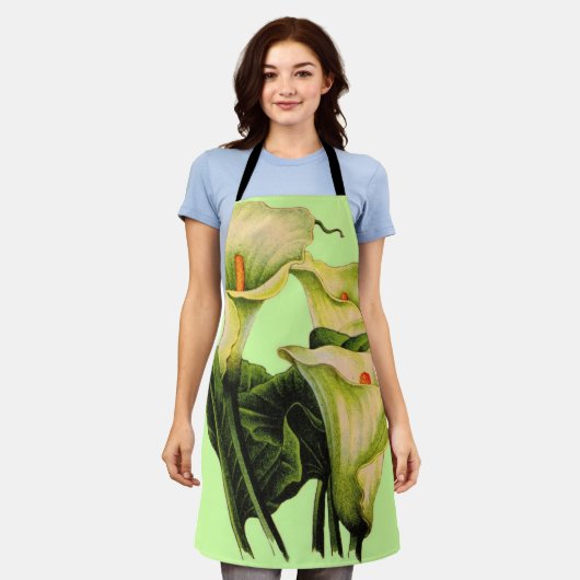 calla lily print schort (Gedragen)