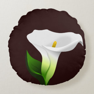 Calla lily rond kussen