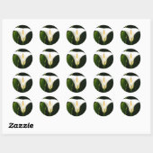 Calla Lily Ronde Sticker (Vel)