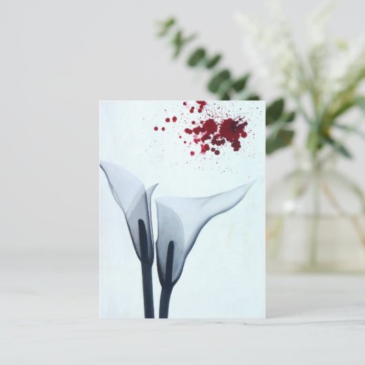 Calla Lily röntgenfoto Briefkaart (Staand voorkant)