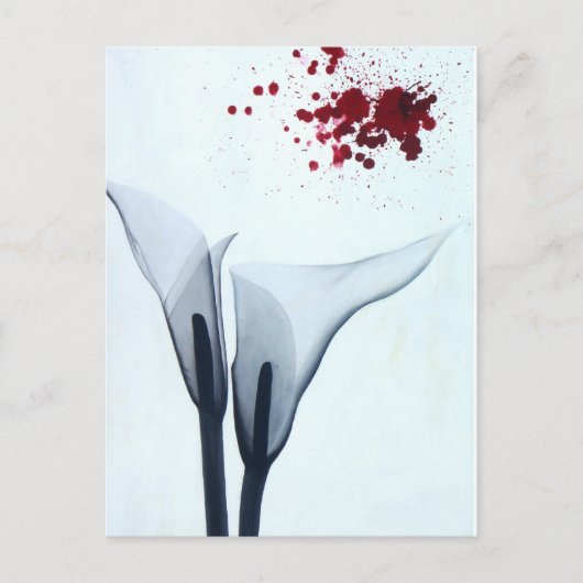 Calla Lily röntgenfoto Briefkaart (Voorkant)