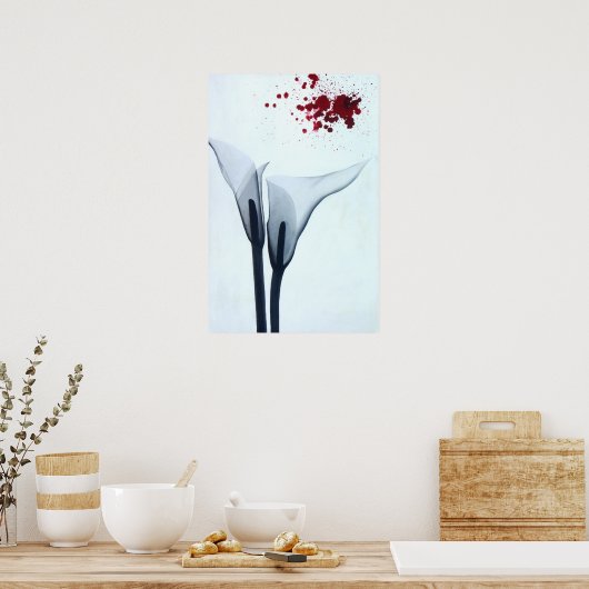 Calla Lily röntgenfoto Poster (Keuken)