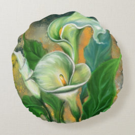 Calla Lily Round Pillow Rond Kussen