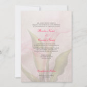 Calla Lily Roze 2 bruiloft uitnodiging (Voorkant)