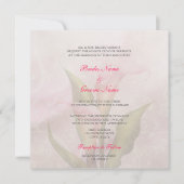 Calla Lily Roze 2 bruiloft uitnodiging (Voorkant)