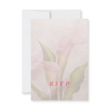 Calla Lily Roze RSVP-kaart