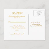 Calla Lily RSVP briefkaart (Achterkant)