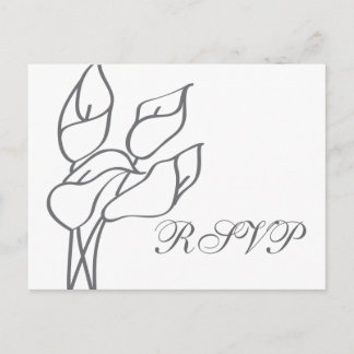 Calla Lily RSVP briefkaart