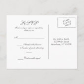 Calla Lily RSVP briefkaart (Achterkant)