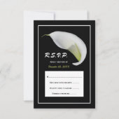 Calla Lily RSVP bruiloft uitnodiging (Voorkant)