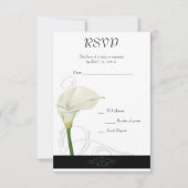 Calla Lily RSVP-kaart RSVP Kaartje (Voorkant)