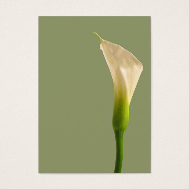 Calla lily Sage Groene Kaart (Voorkant)