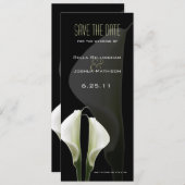 Calla Lily Save the Date Aankondiging (Voorkant / Achterkant)