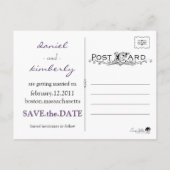 Calla Lily Save the Date Briefkaart (Achterkant)