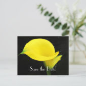 Calla Lily Save the Date Briefkaart (Staand voorkant)