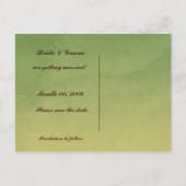 Calla Lily Save the Date Foto Briefkaarten (Achterkant)