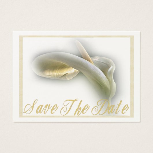 Calla Lily - Save The Date Kaart (Voorkant)