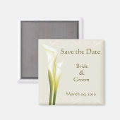 Calla Lily Save the Date Magneten (Voorkant / Achterkant)