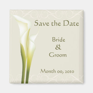 Calla Lily Save the Date Magneten