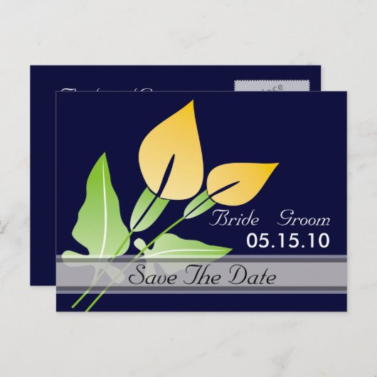 Calla Lily Sla de datum Briefkaarten (Voorkant / Achterkant)