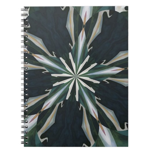 Calla Lily Star Kaleidoscoop Notitieboek (Voorkant)
