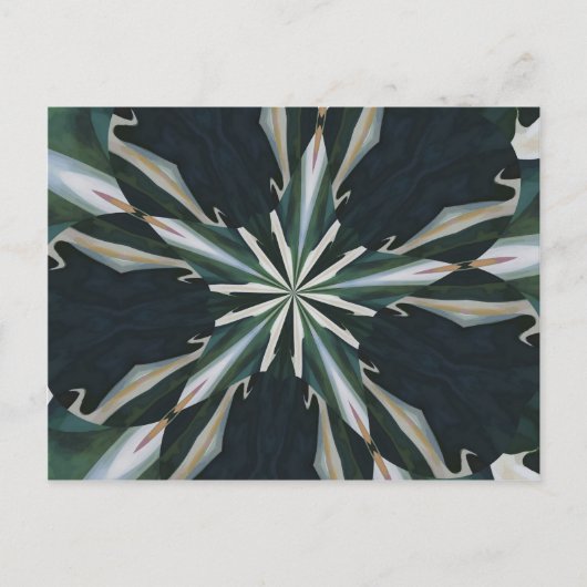 Calla Lily Star Kaleidoscope Briefkaart (Voorkant)