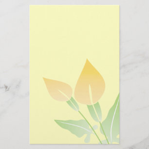 Calla Lily Stationery-Floral Briefpapier