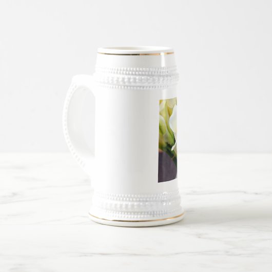 calla lily stein bierpul (Voorkant links)