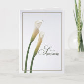 Calla Lily Sympathie Kaart (Voorkant)