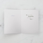 Calla Lily Sympathie Kaart (Binnen)