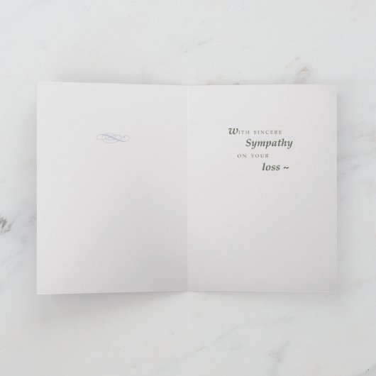 Calla Lily Sympathie Kaart (Binnen)